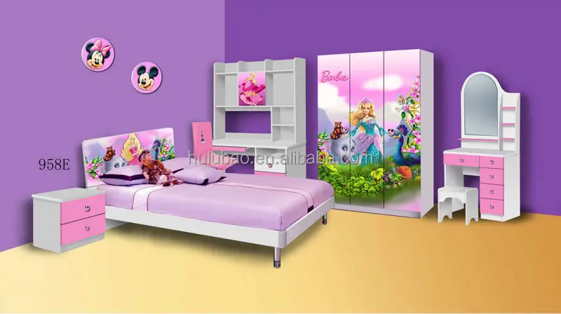 Modern Kids Child Youth Bedroom Furniture Set Cheap 926a