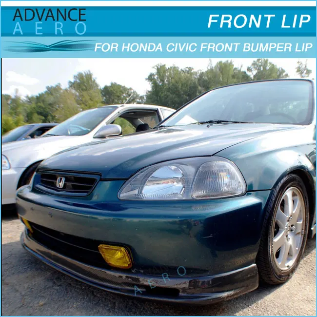 For 96 97 98 Honda Civic Ek9 Ek Carbon Fiber Mug Style Cf Front Bumper