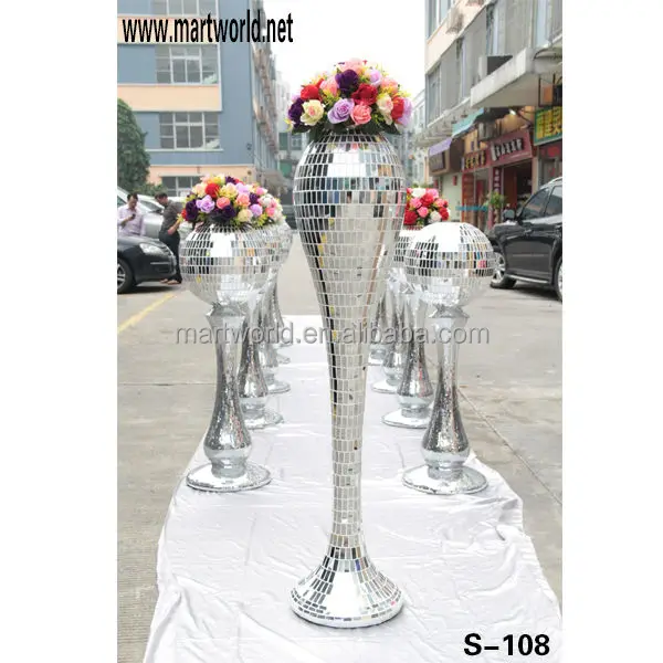 2019 Latest Wedding Column With Mirror Surface;decorative Resin Wedding