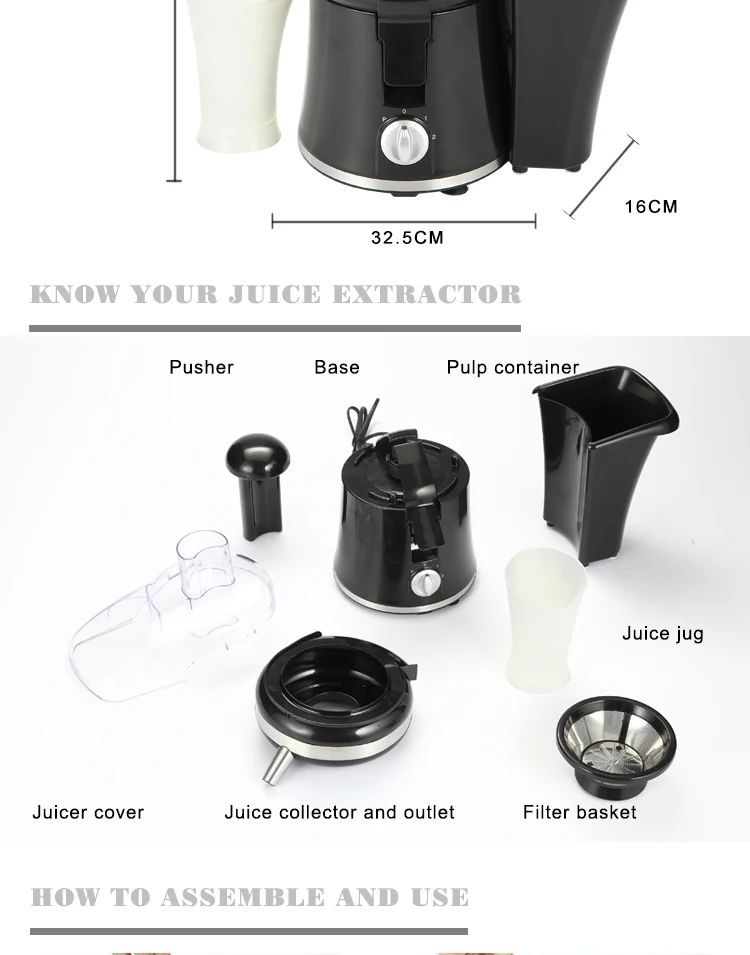 Multi Function 1.0l Retail Automatic Vegetable Press Machine Fruit