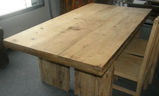 Reciclar muebles madera mesa comedor/antigüedades de madera maciza ...