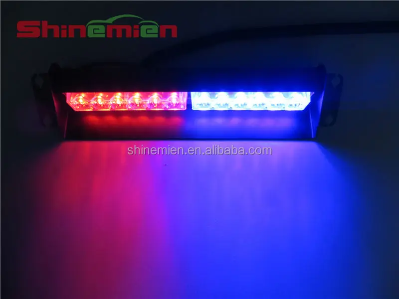 Car 12v Waterproof Led Flashing Strobe Light Car Dash Deck Strobe Flash