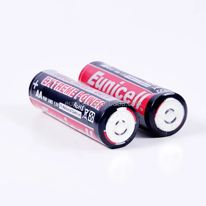 Eunicell R6P AA SUM3 1.5V Zinc Carbon Dry Cell Battery For Flashlight