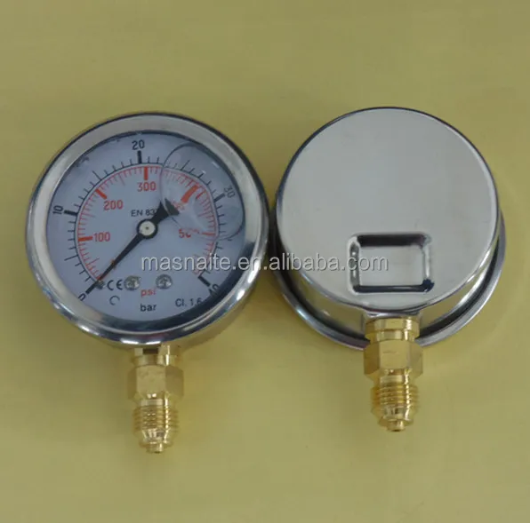 Stainless Steel Oil Filled Wika Pressure Gauge En 8371 Buy Wika