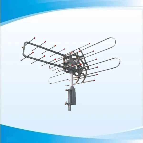 Yardwe Antena Exterior Televisor Digital HDTV Antena Remoto 360 ° Rayos Infrarrojos Control Remoto