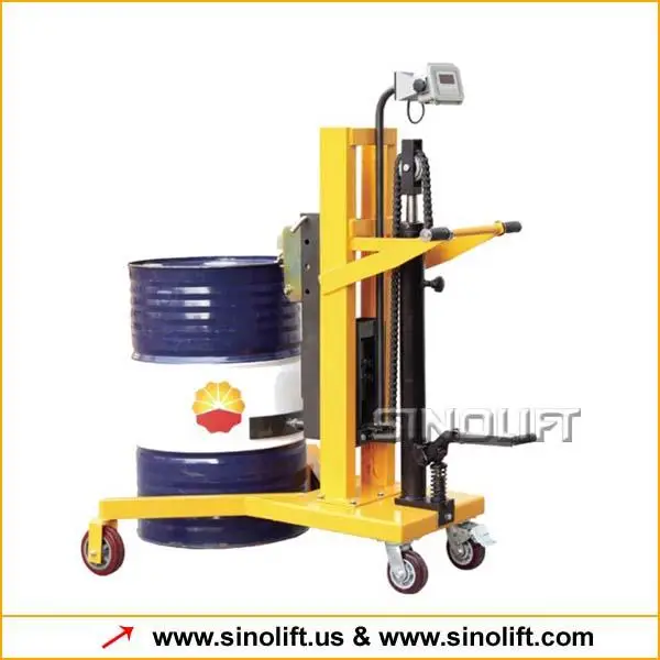 Sinolifit Dtf450b1 Eagle Grab Hydraulic Manual Drum Porter With Scales