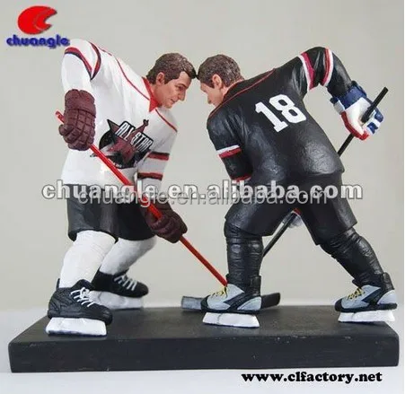 mini hockey player figurines