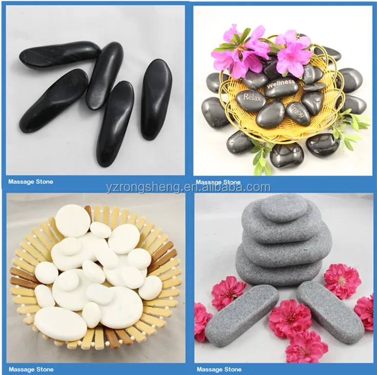 Spa Natural Volcanic Handpolished Stone Massage Hot Stone Massage Set