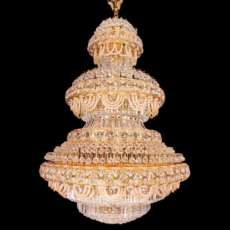 2019 Indian Pendant Lighting Modern Led Big Chandelier Crystal Lights