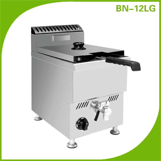 BN-12LG-2 Cosbao double basket gas fryer machine , industrial multipurpose deep fryer