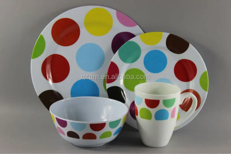 Popular Print Design Melamine Tableware Set