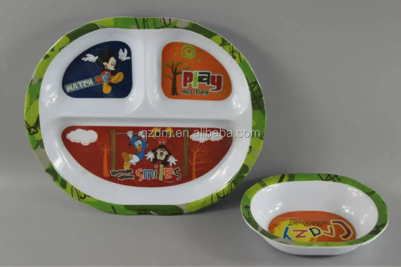 A5 Melamine Dinner Plate And Bowl For Baby