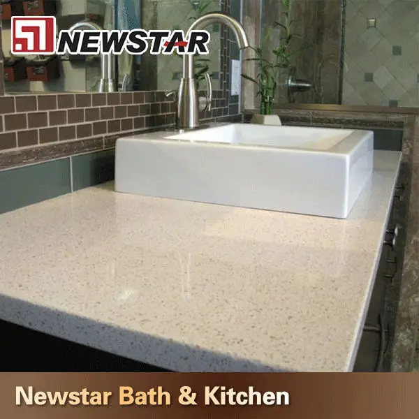 China White Sand Quartz Stone Prefab Quartz Ctystal Countertops Buy
