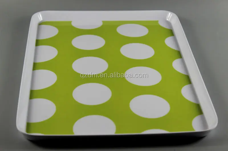 Custom-made melamine Rectangle tray 3pcs