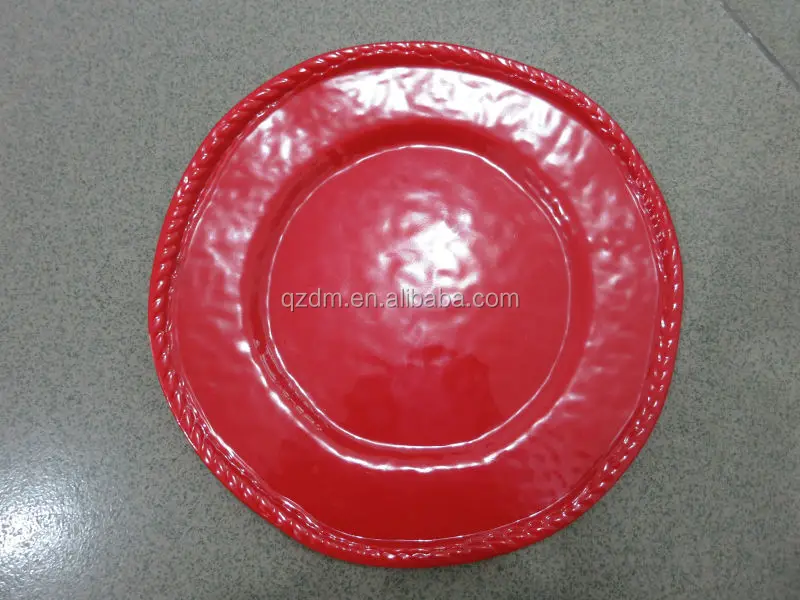 Unbreakable Accidented Melamine Dinner Plate