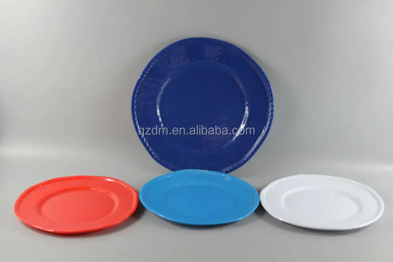 Rustic Melamine Dinner Plate Unbreakble Dish