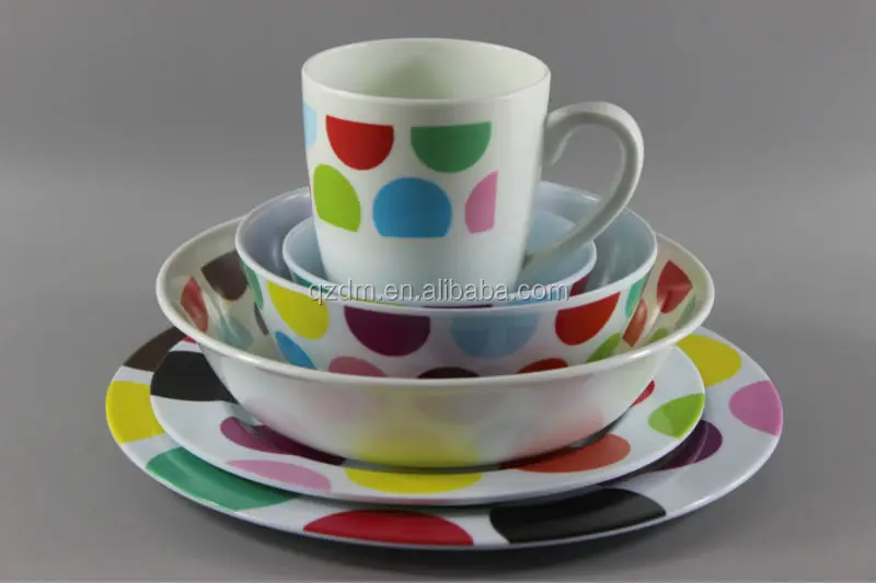 Popular Print Design Melamine Tableware Set