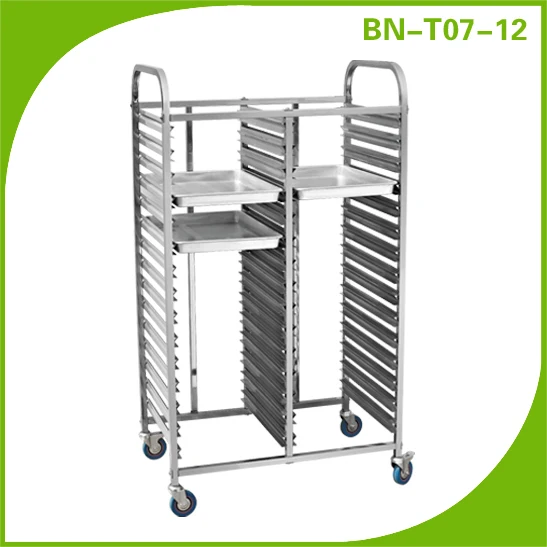Restaurant Stainless Steel Food Service Tray Trolley Bnt09 Buy Food