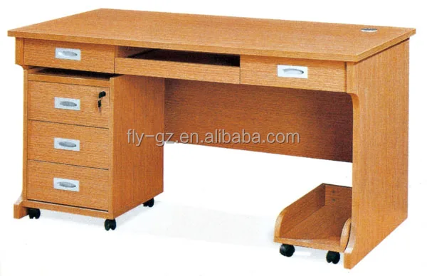 Modern Design Teachers Table With Movable Cabinet And Computer Modern Design Teachers Table With Movable Cabinet And Computer Holder