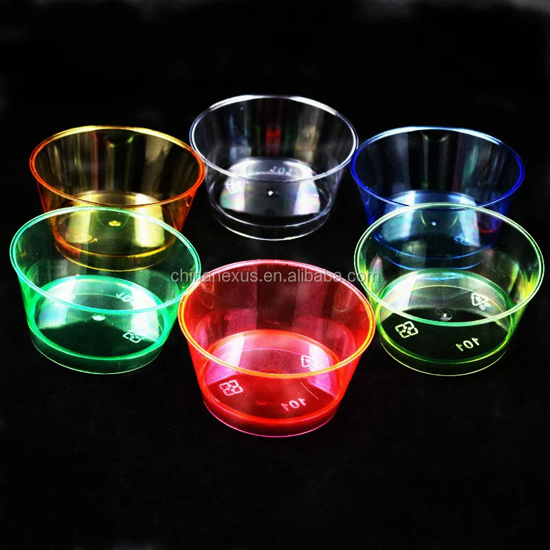 Hot Sale Ch22 Colorful Ps Plastic Jelly Cups,130ml Disposable Plastic