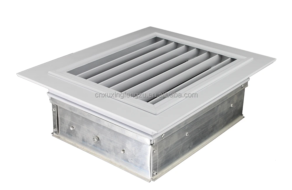 Aluminum Air Conditioner Supply Air Grille With Obd Damper For Hvac