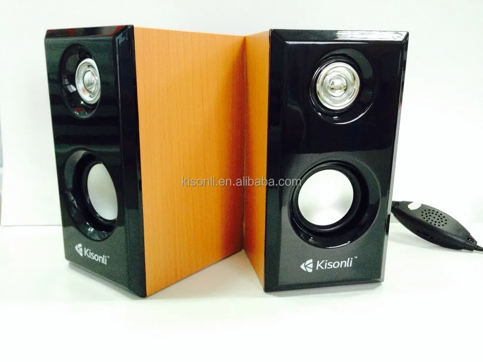 Professional Computer Speakers Wooden Sound Box,Usb 2.0 Mini Audio