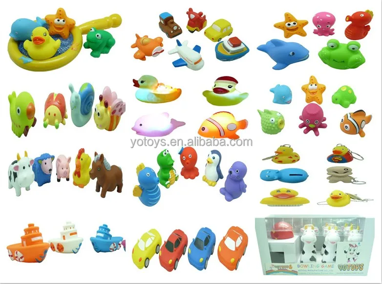 small rubber animals toys