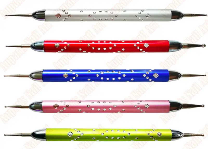Good Price !!! New Fashion Color Acrylic Handle Double End Nail Dotting