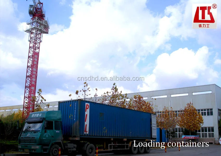 luffing type tower crane with 50m boom