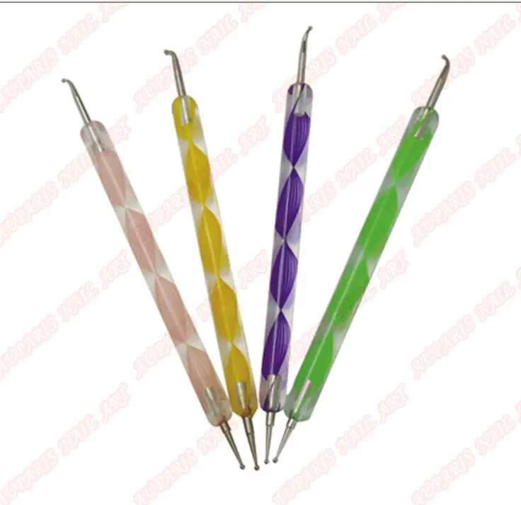 Good Price !!! New Fashion Color Acrylic Handle Double End Nail Dotting