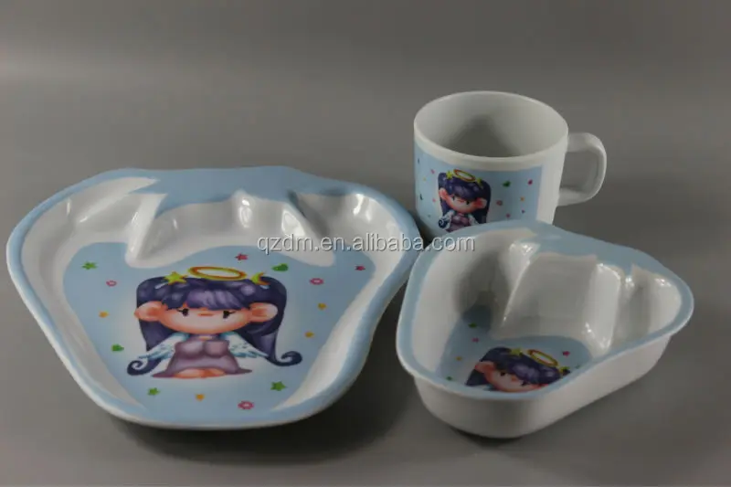 Fruit Shape Melamine Dinner Set For Baby