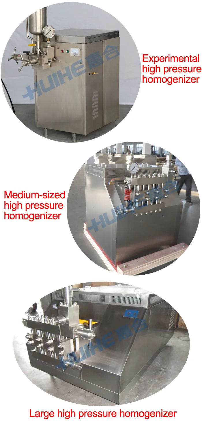 GJB1000 High Pressure Homogenizer Dairy Milk Homogenization Machine ...