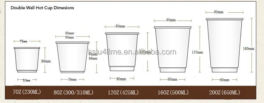 12oz Disposable Double Wall Corrugated Paper Cup /take
