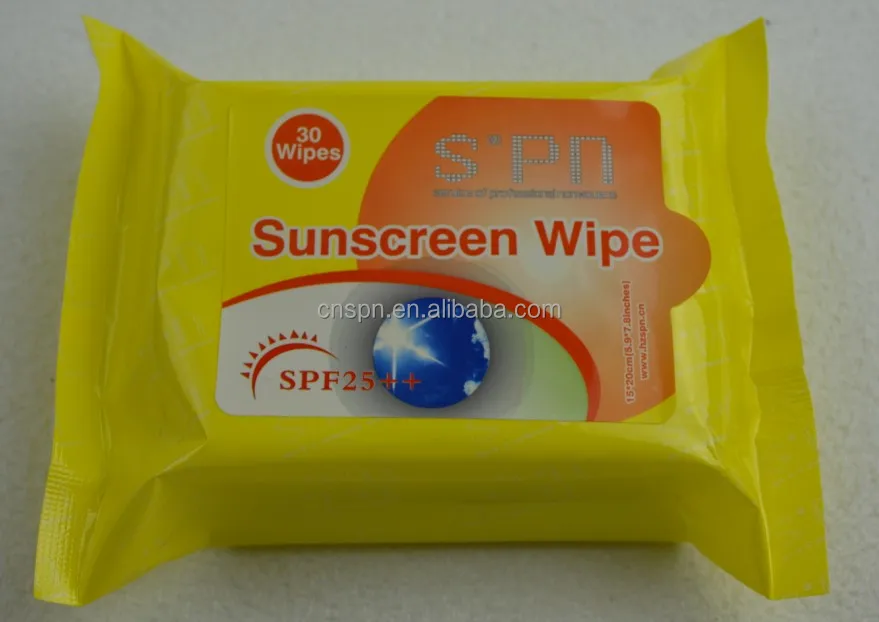 Spf25++ Skincare Moisturizing And Refreshing Sunscreen Wet Wipes Buy