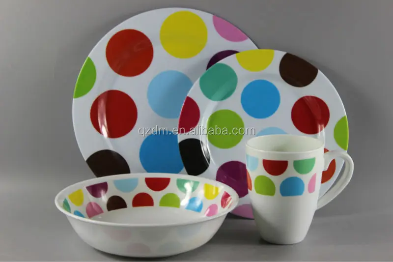 Popular Print Design Melamine Tableware Set