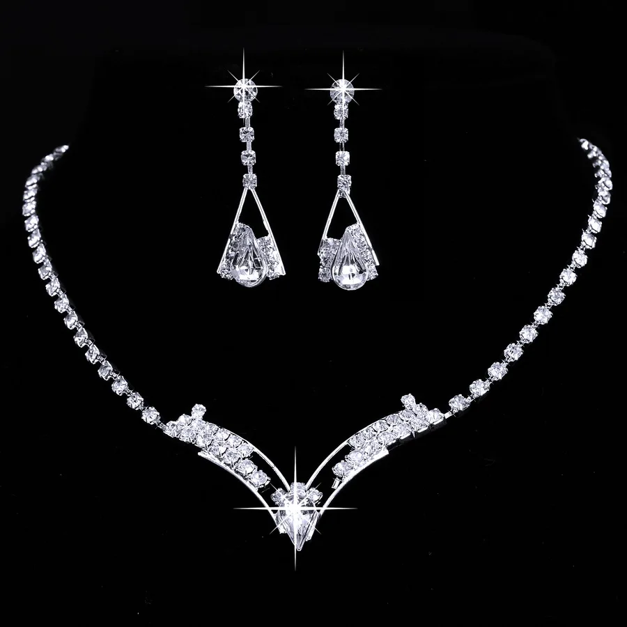 set of necklace and earrings