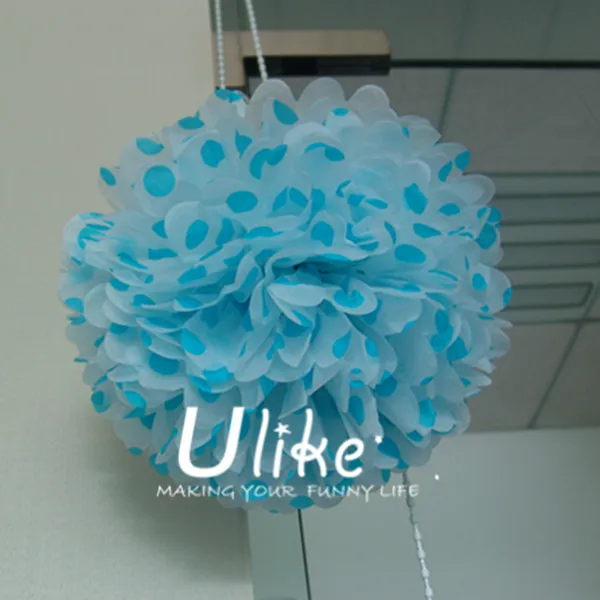 Polka Dots Hanging Tissue Paper Pom Pomsartificial Wedding Decoration Flowerspink Polka Dots Hanging Tissue Paper Pom Pomsartificial Wedding Decoration Flowerspink