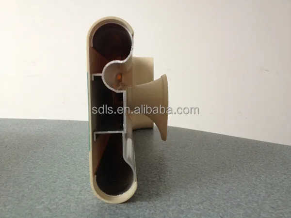 teak wood color decorative wall handrail