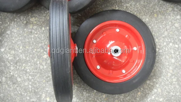 solid rubber wheel 13"x3" use for hand truck