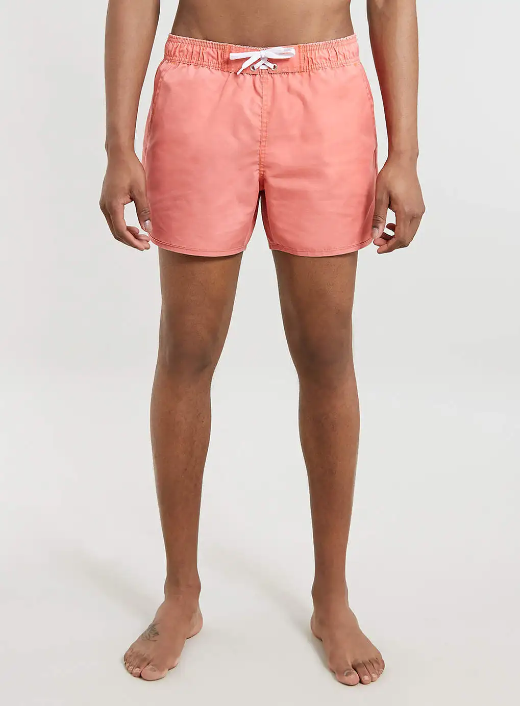 Mens Pink Acid Wash Custom Wholesale Textured Summer Beach Shorts ...