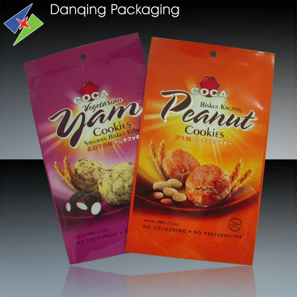 High Quality PVC Biscuits Plastic Packaging Printing Laminated bag for Food Packaging
