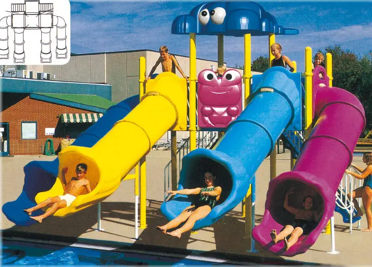 Fantastic And Wonderful Water Park Tube Slide For Kids And Adults(qx