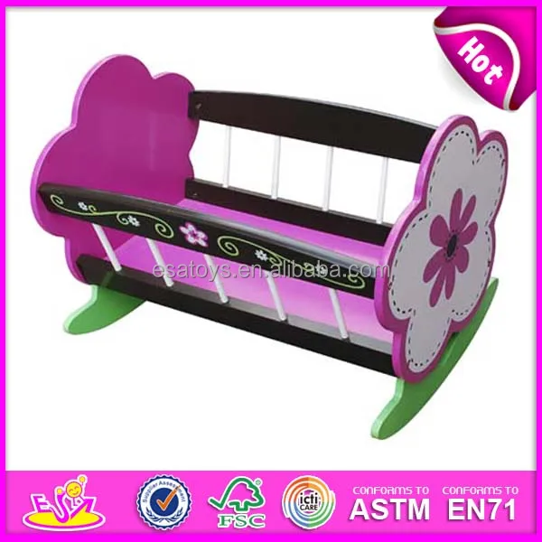 2019 New Toy Wooden Children Bed For Child,High Quality Doll Wooden