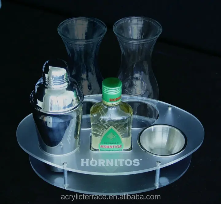 Ha14030104054acrylic Bottle Service Trayalcohol Bottle Holder Buy