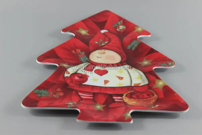 Cheap Melamine Christmas Tree Plate