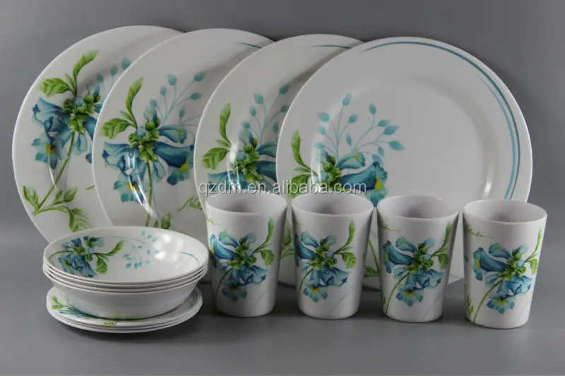 Melamine Dinner Set Of 16pcs For 4 Person