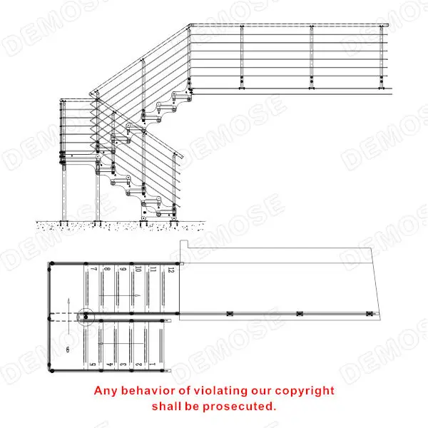 Internal Wood Tread Residential Stairs Design - Buy 