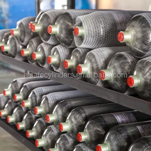 air co2 oxygen hydrogen used tank composite carbon fiber empty gas cylinder