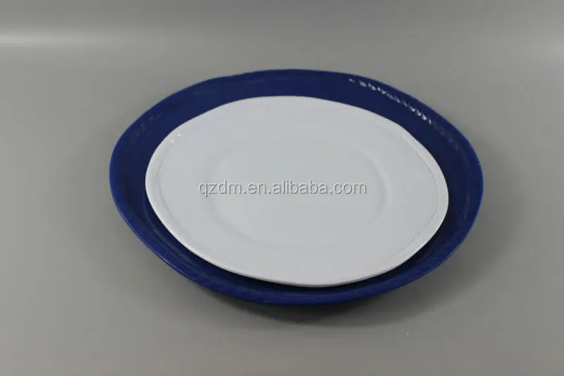 Rustic Melamine Dinner Plate Unbreakble Dish