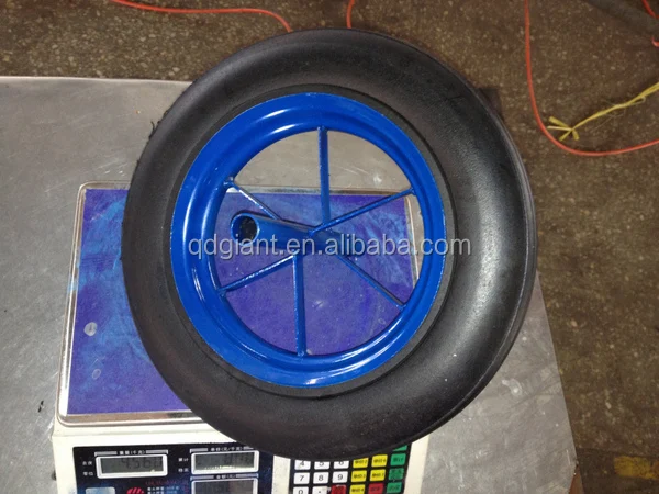 China High Quality Cart Wheel Solid Rubber Tires 14x4